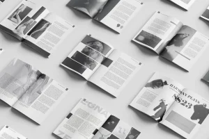 What Is a Black And White Magazine Layout?